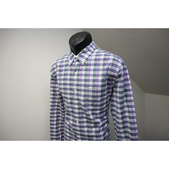 J Crew Broken In Oxford Dress Shirt Slim Button Up Long Sleeve Mens Sz Large - Picture 3 of 7